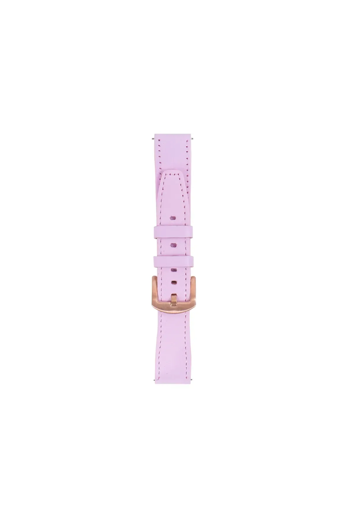 Fro LW38-43 20 mm Hakiki Deri Düz Pembe Kordon Gold Toka