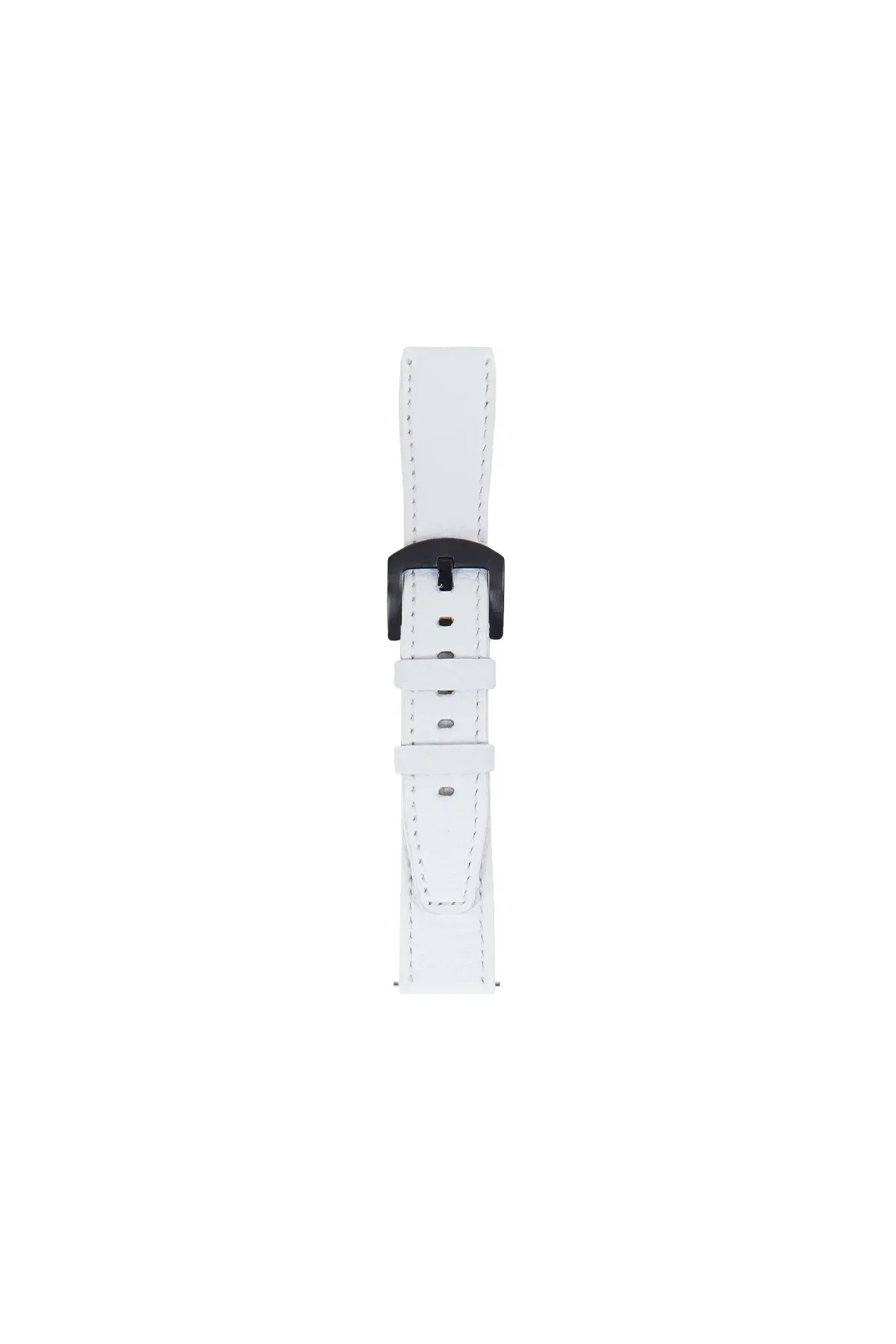 Fro LW38-43 20 mm Hakiki Deri Kroko Beyaz Kordon Siyah Toka