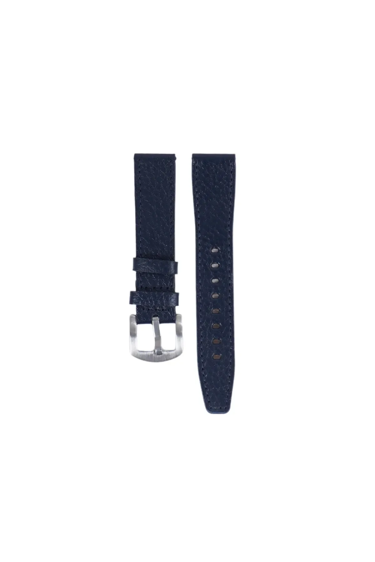 Fro LW38-43 20 mm Hakiki Deri Floter Lacivert Kordon Silver Toka