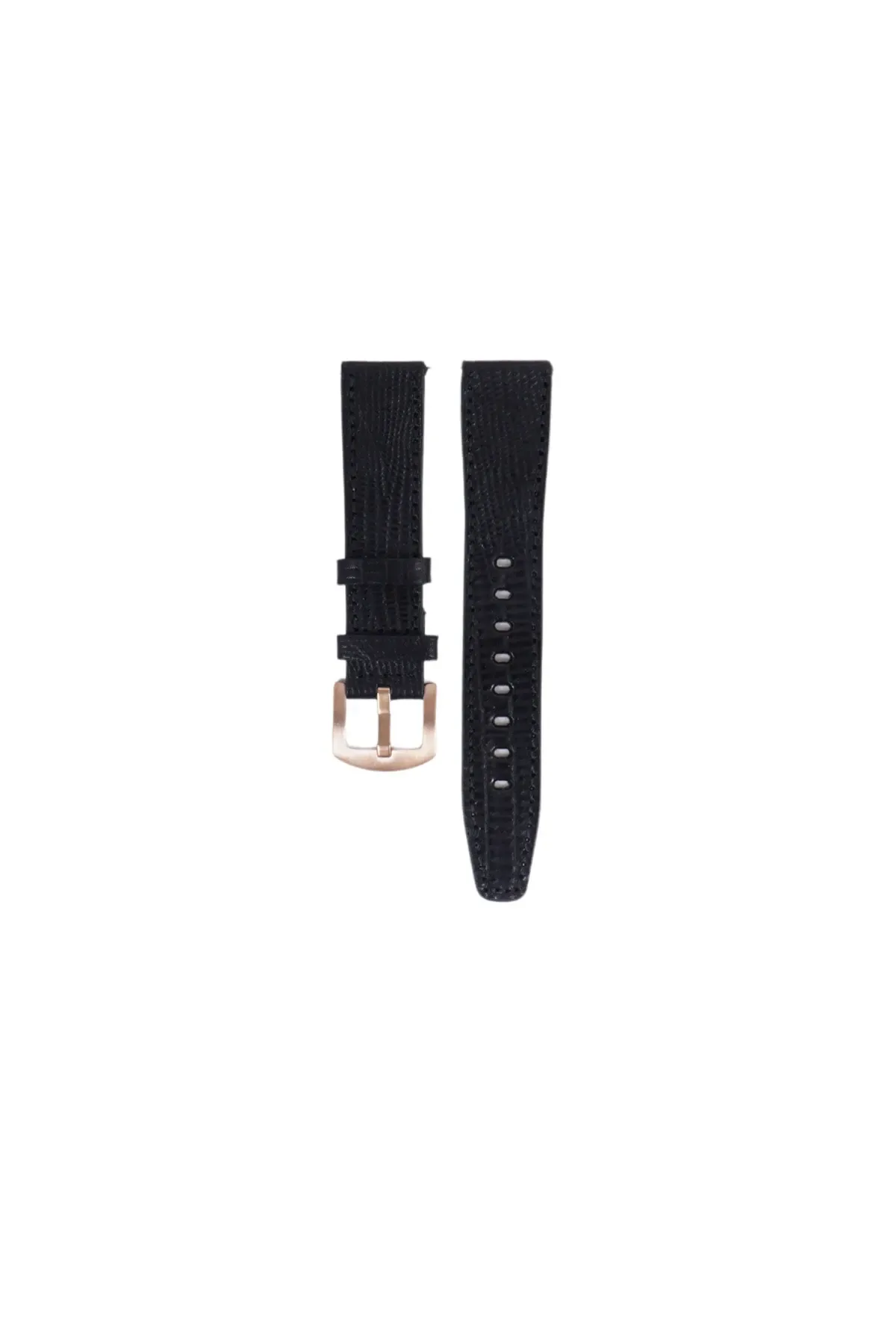 Fro LW38-43 20 mm Hakiki Deri İguana Siyah Kordon Gold Toka