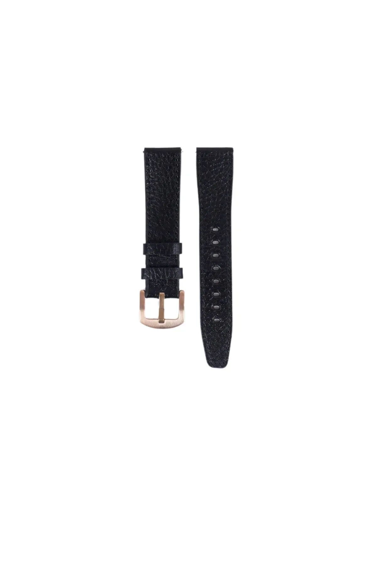 Fro LW38-43 20 mm Hakiki Deri Floter Siyah Kordon Gold Toka