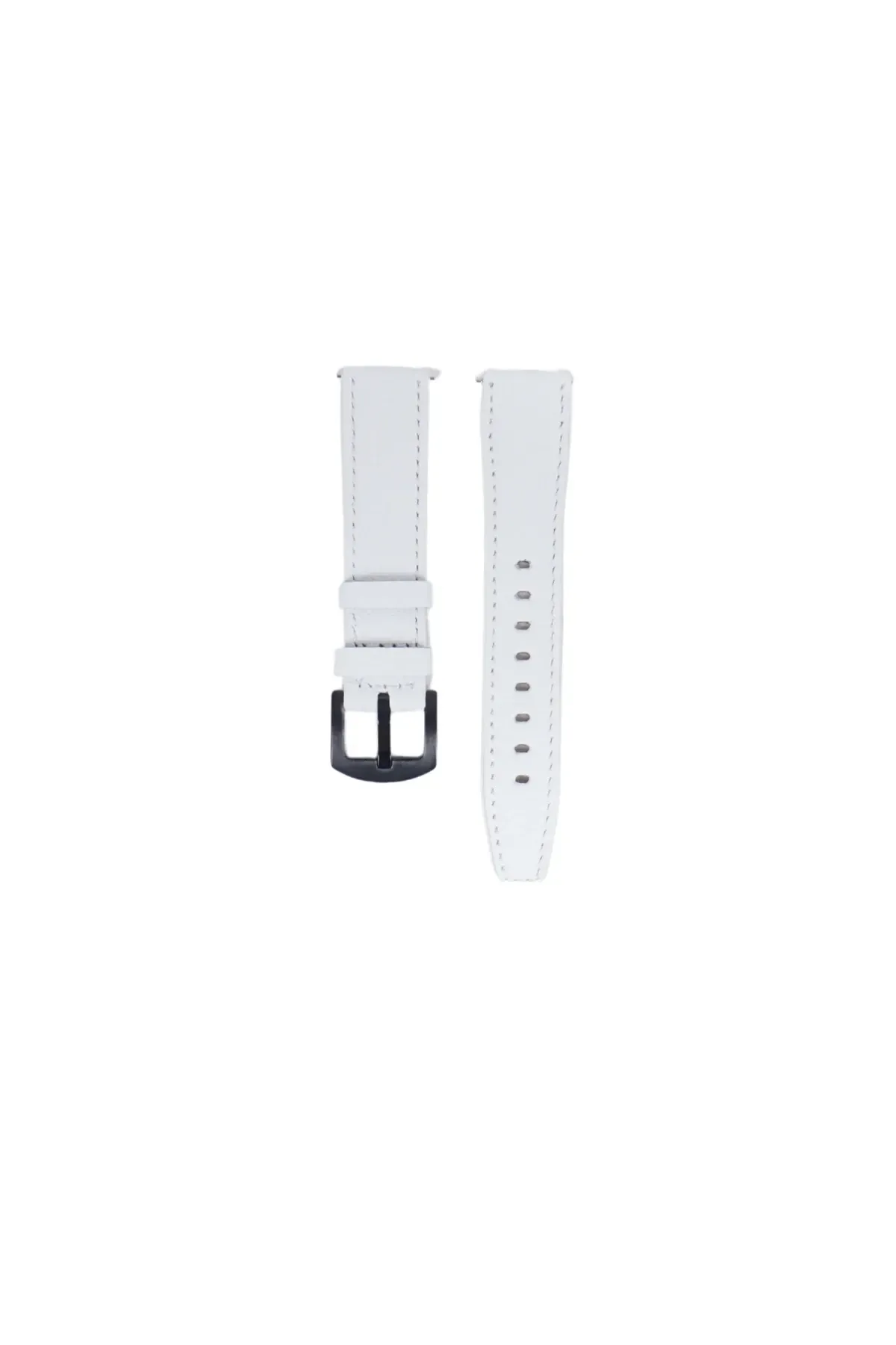 Fro LW38-43 20 mm Hakiki Deri Floter Beyaz Kordon Siyah Toka