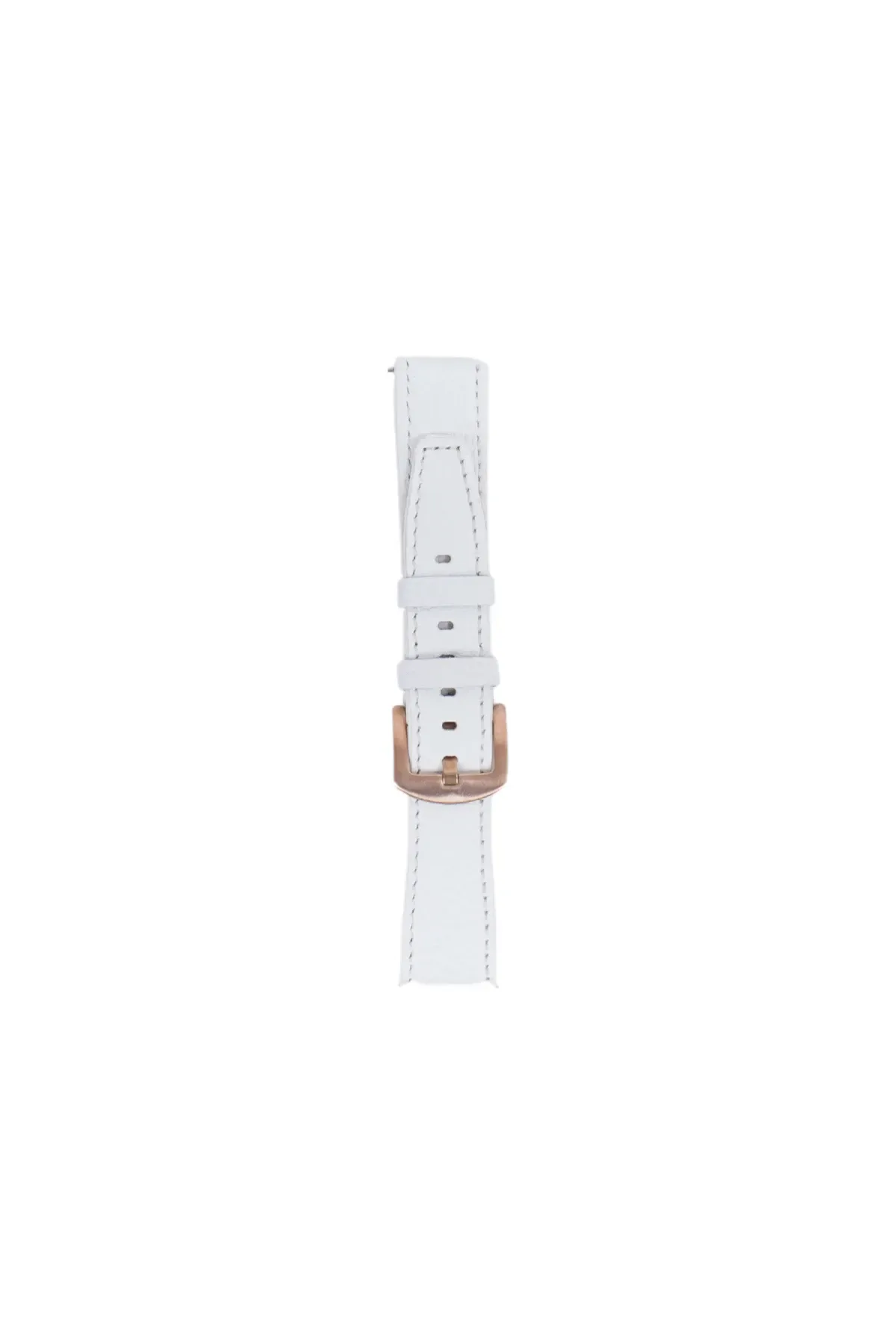 Fro LW38-43 20 mm Hakiki Deri Floter Beyaz Kordon Gold Toka