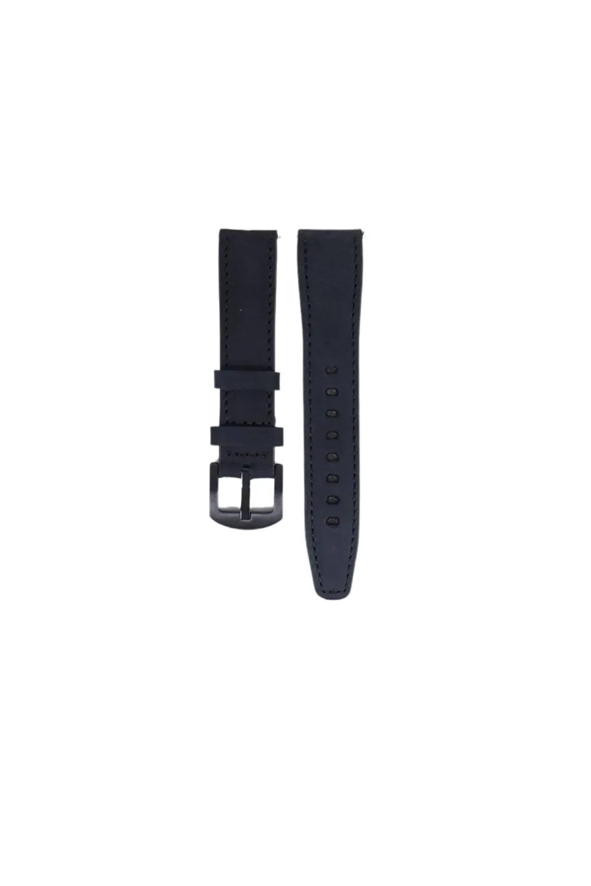 Fro LW38-43 20 mm Hakiki Deri Spor Siyah Kordon Silver Toka