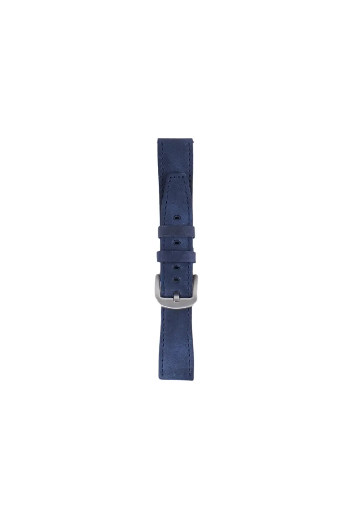 Fro LW38-43 20 mm Hakiki Deri Spor Lacivert Kordon Silver Toka