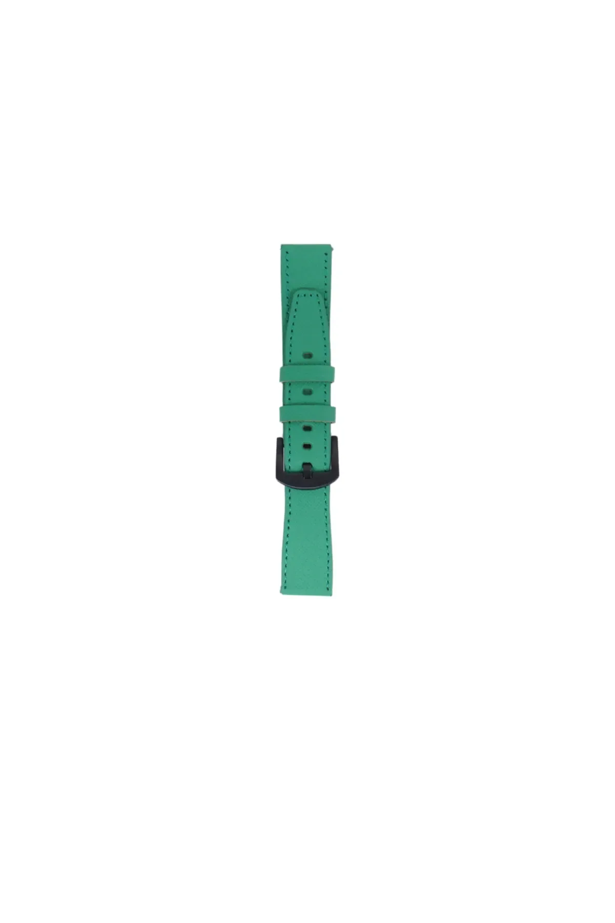 Fro LW38-43 20 mm Hakiki Deri Safiano Yeşil Kordon Siyah Toka