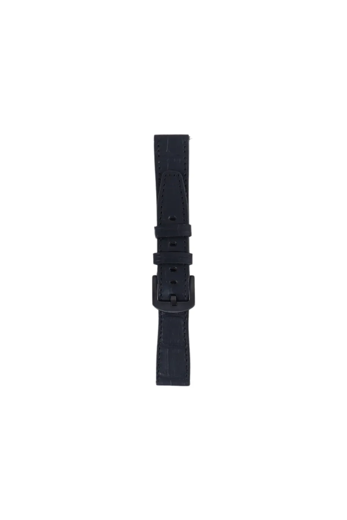 Fro LW38-43 20 mm Hakiki Deri Kroko Siyah Kordon Siyah Toka