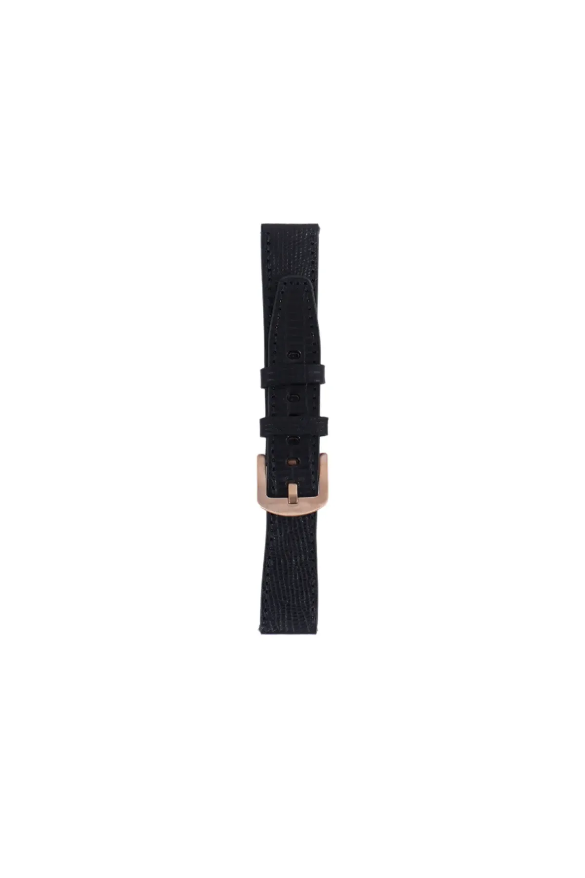 Fro LW38-43 20 mm Hakiki Deri İguana Siyah Kordon Gold Toka