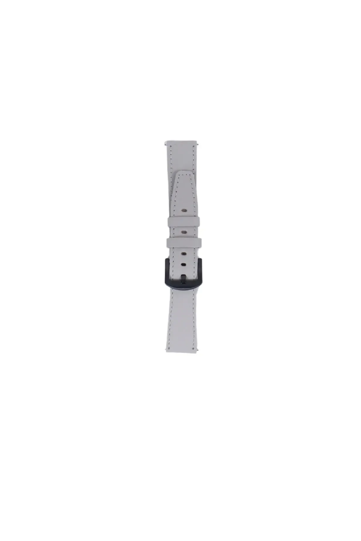 Fro LW38-43 20 mm Hakiki Deri Floter Beyaz Kordon Silver Toka