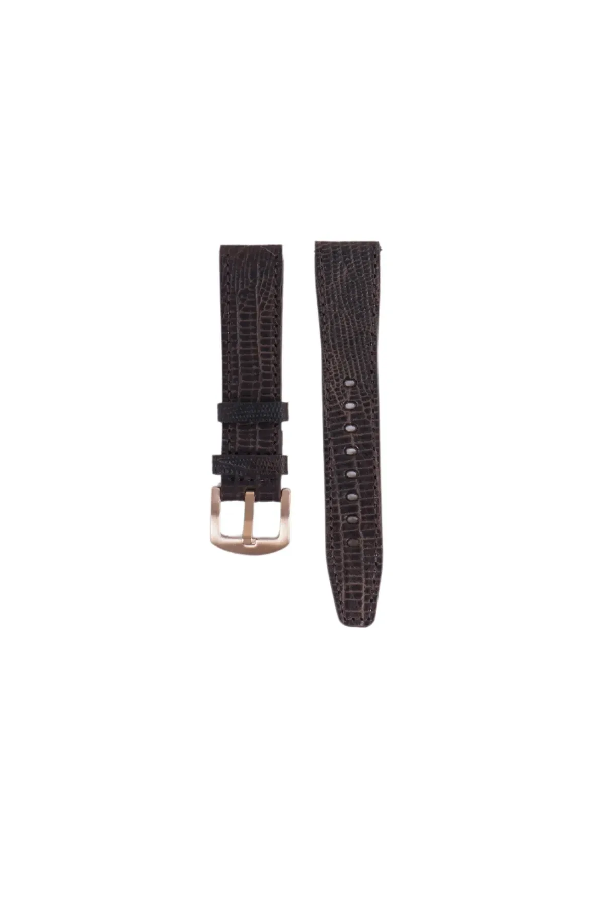 Fro LW38-43 20 mm Hakiki Deri İguana Kahve Kordon Gold Toka
