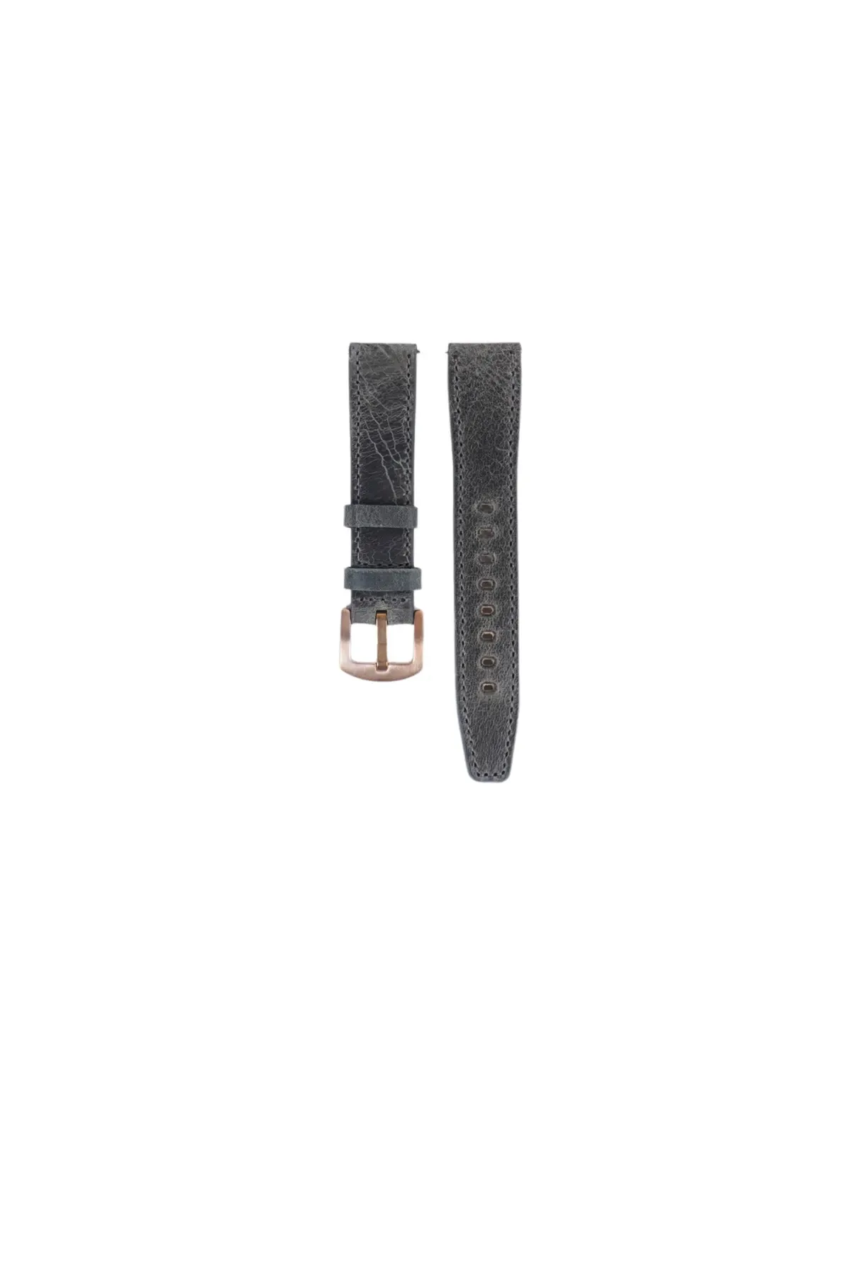 Fro LW38-43 20 mm Hakiki Deri Spor Gri Kordon Gold Toka
