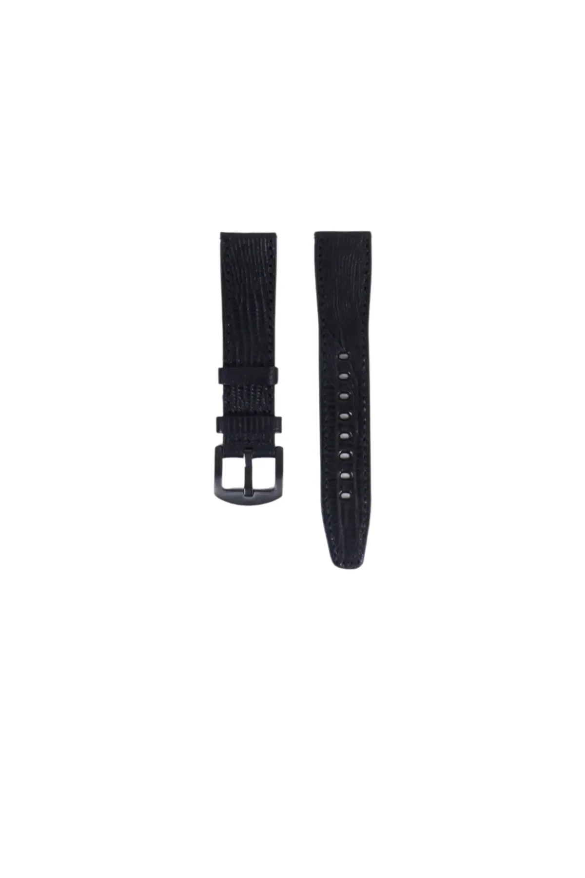 Fro LW38-43 20 mm Hakiki Deri İguana Siyah Kordon Siyah Toka
