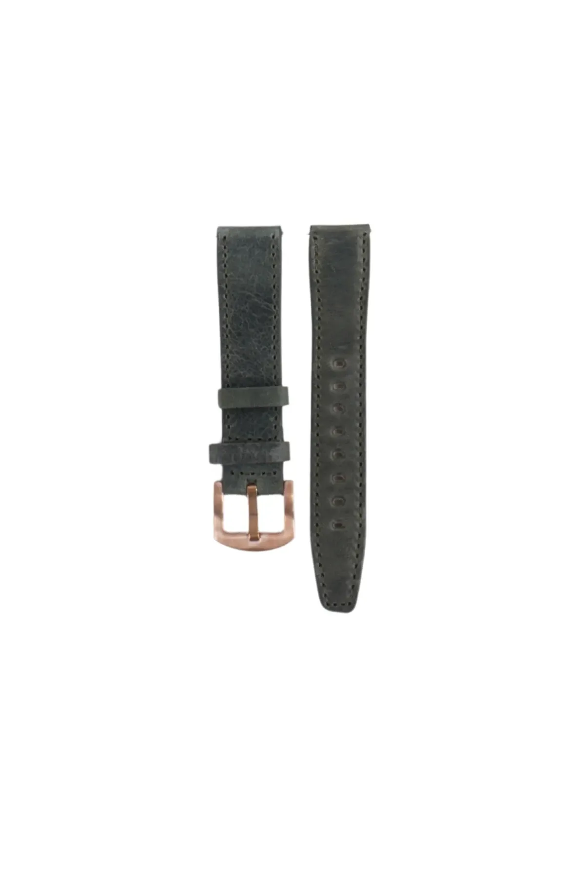 Fro LW38-43 20 mm Hakiki Deri Spor Yeşil Kordon Gold Toka