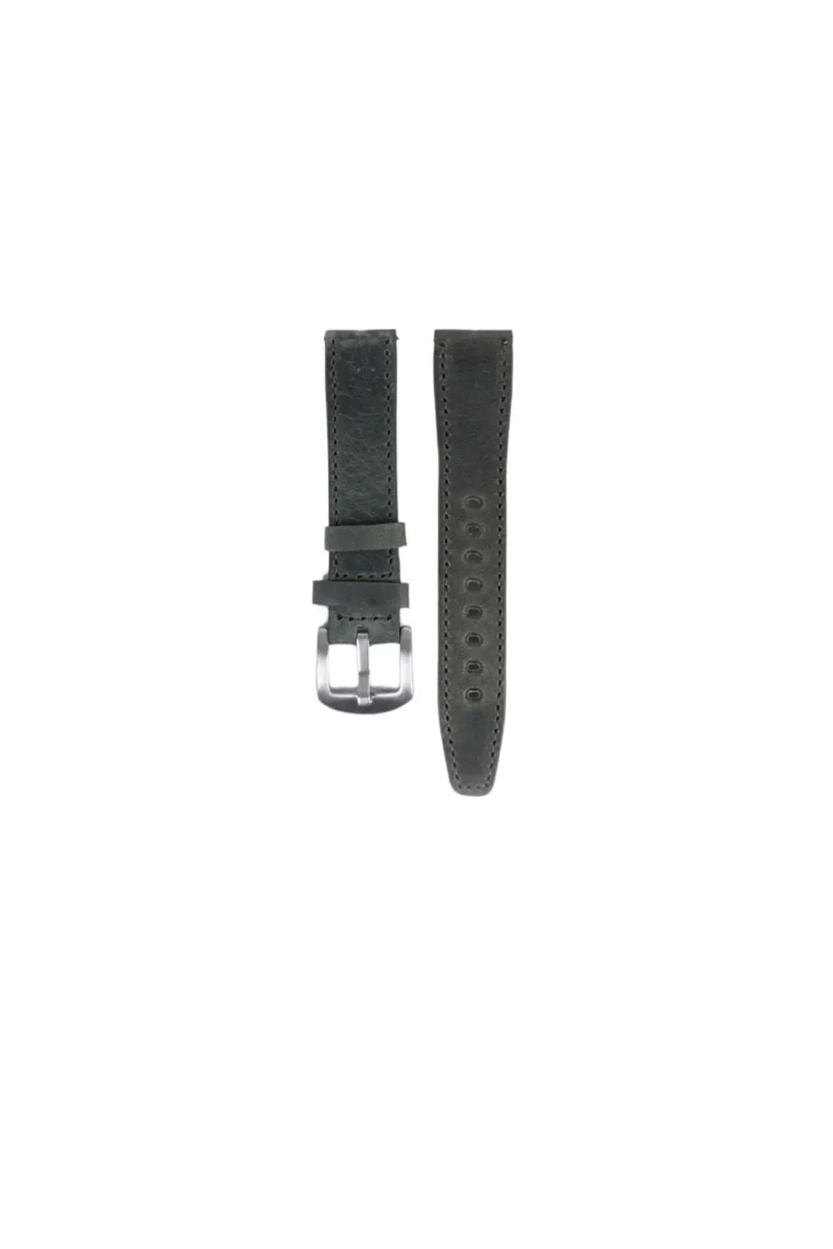 Fro LW38-43 20 mm Hakiki Deri Spor Yeşil Kordon Silver Toka