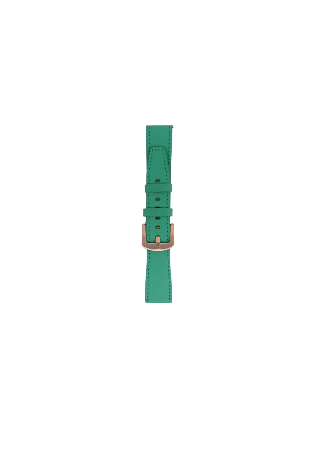Fro LW38-43 20 mm Hakiki Deri Safiano Yeşil Kordon Gold Toka